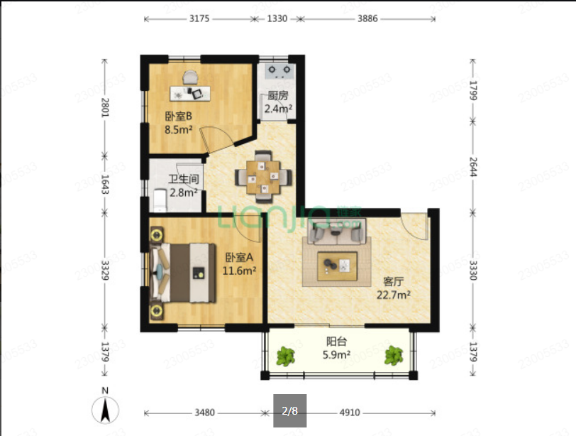 禾祥西居家两房.
